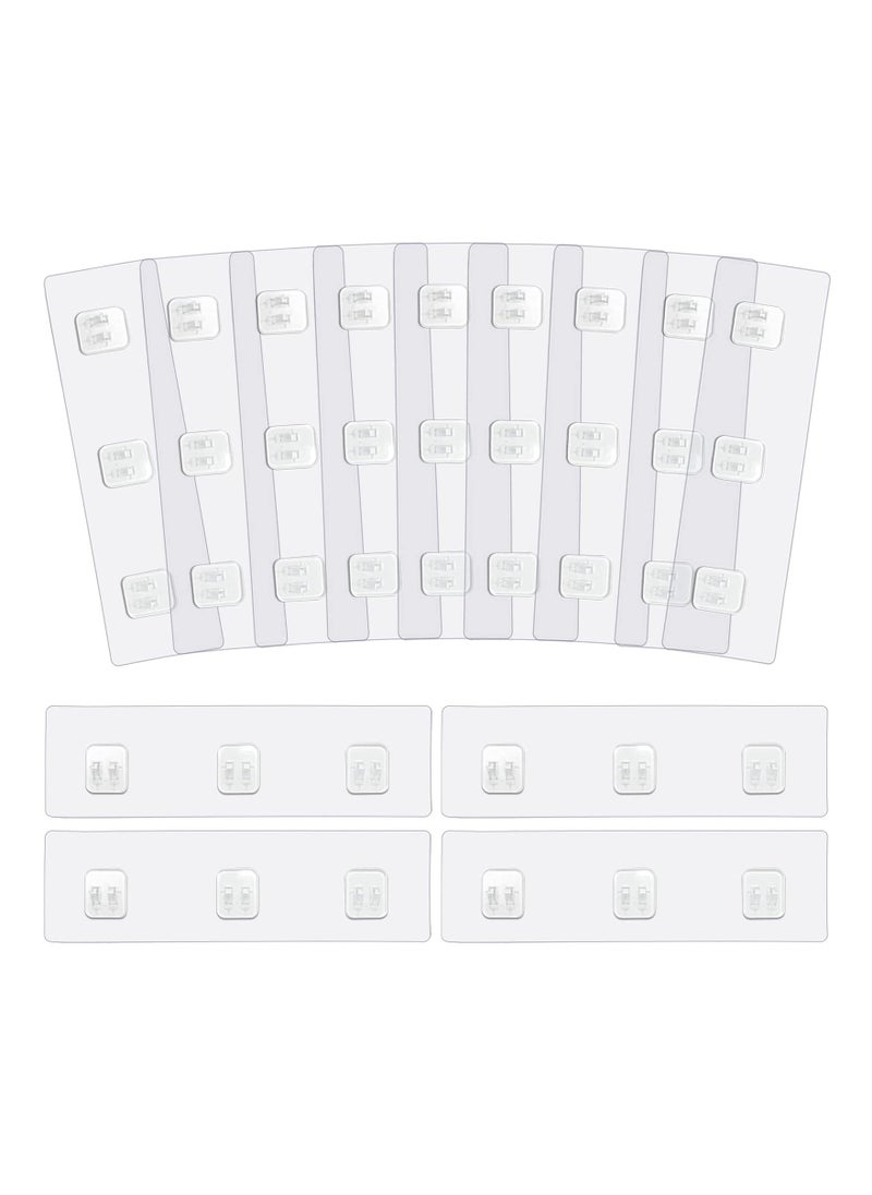 12 Adhesive Shower Caddy Hooks for Bathroom Organizer, Replacement Stickers for Shelves and Racks, Easy to Install  - Image 1