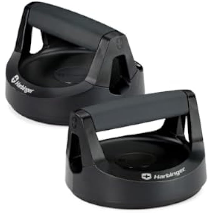 Harbinger Unisex'S Pro Push Up Stands, Black, One Size - Image 1