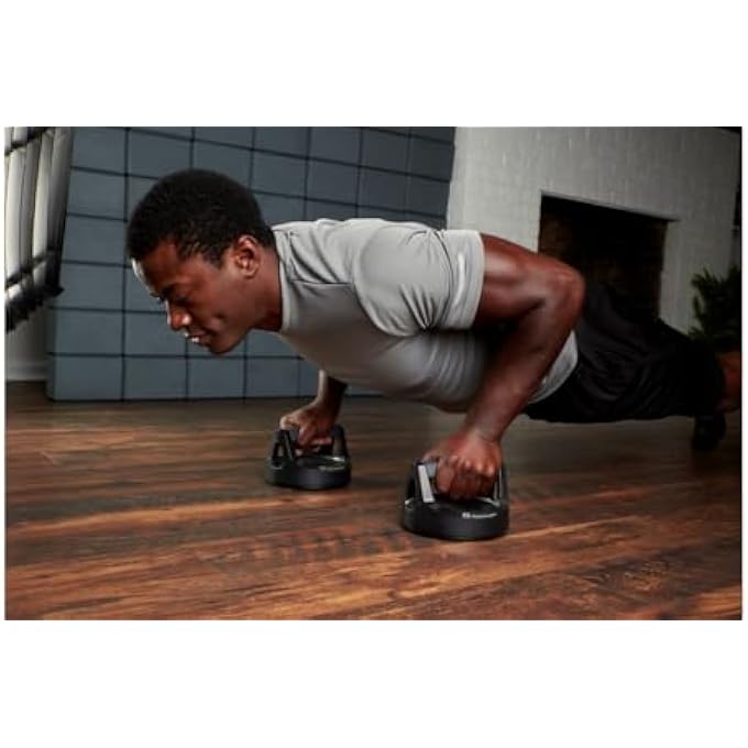 Harbinger Unisex'S Pro Push Up Stands, Black, One Size - Image 4