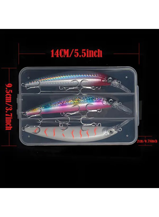 Sinking Fishing Lure Minnow Hard Bait 30G 3PCS Long Distance Casting - Image 4