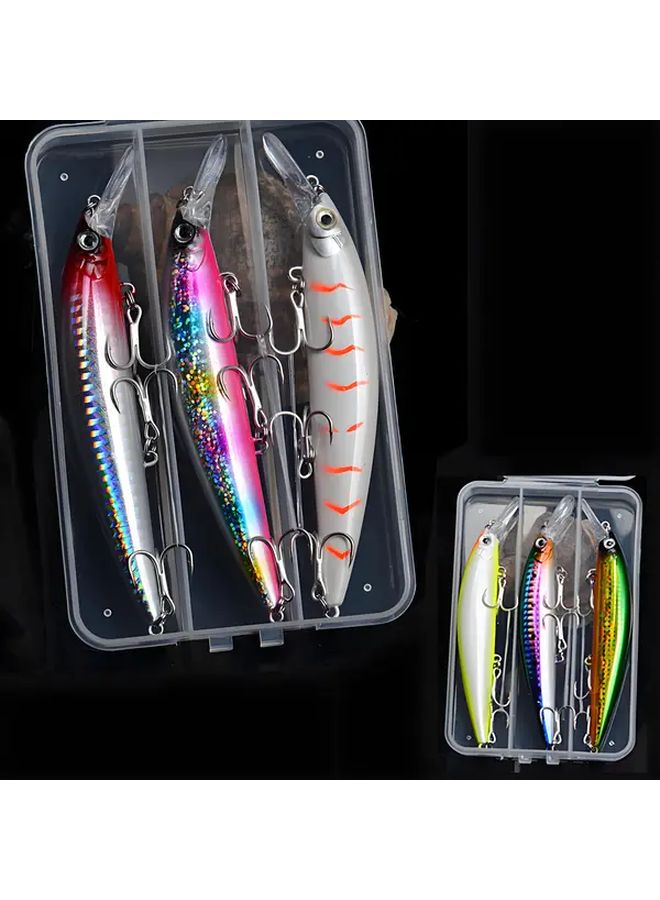 Sinking Fishing Lure Minnow Hard Bait 30G 3PCS Long Distance Casting - Image 1