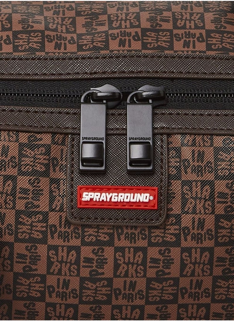 SPRAYGROUND - SHARKS IN PARIS CHECK MINI DUFFLE - Image 1