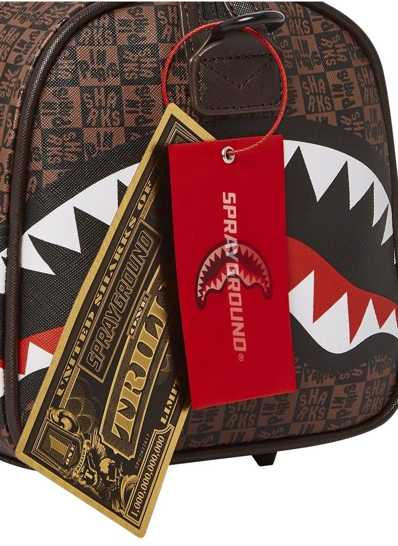 SPRAYGROUND - SHARKS IN PARIS CHECK MINI DUFFLE - Image 1