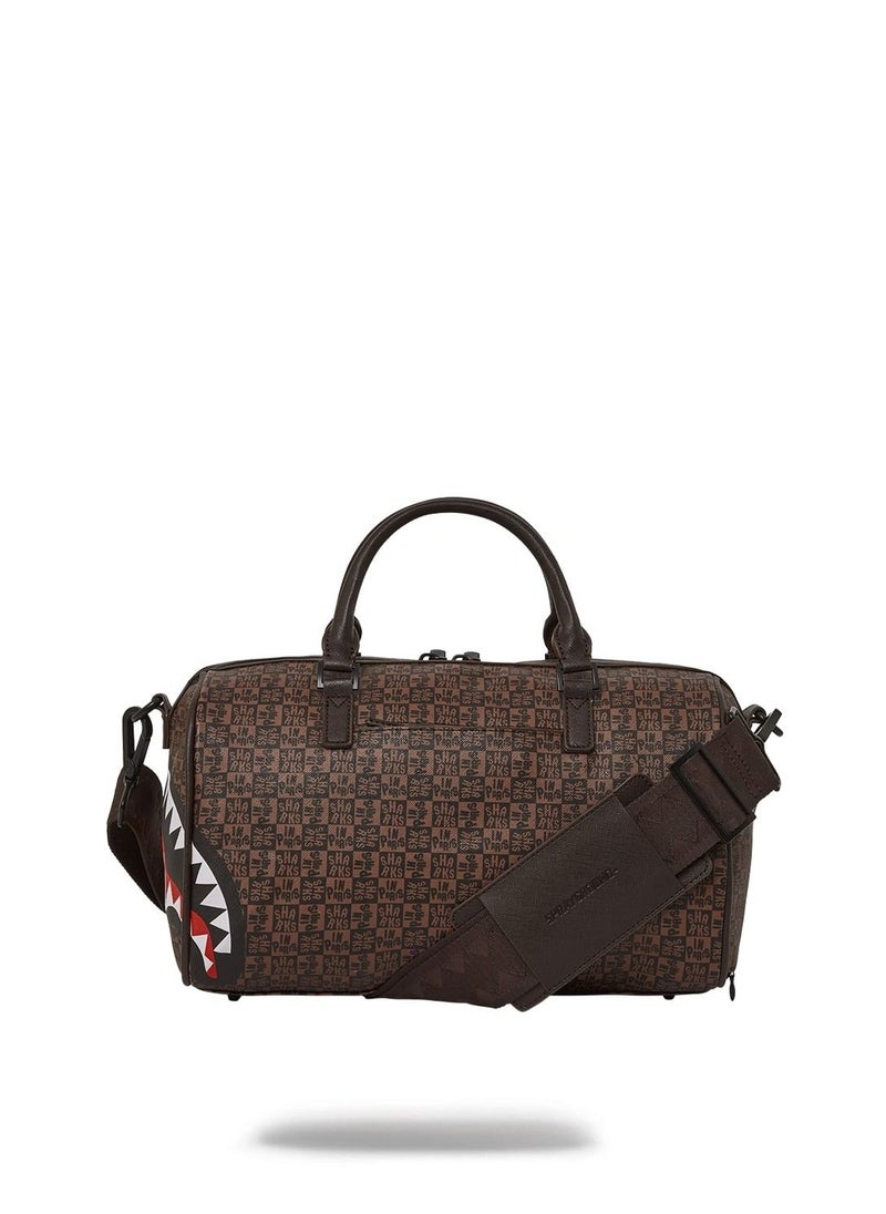 SPRAYGROUND - SHARKS IN PARIS CHECK MINI DUFFLE - Image 1