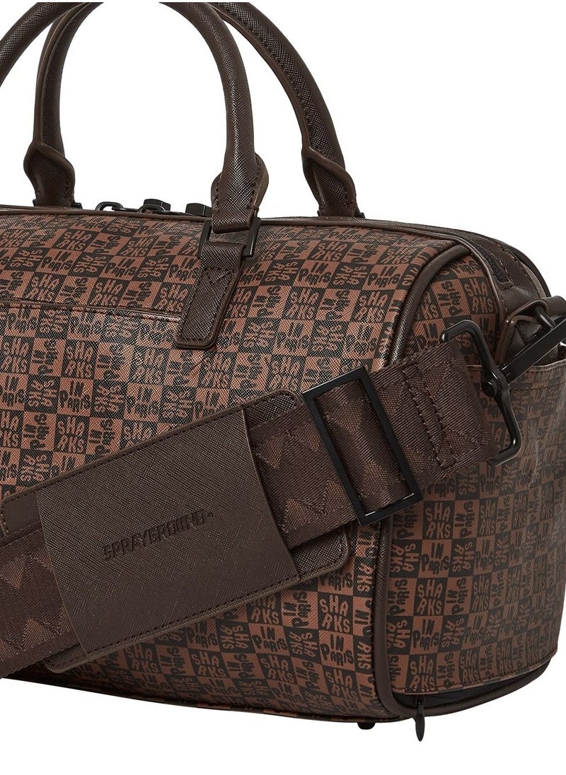 SPRAYGROUND - SHARKS IN PARIS CHECK MINI DUFFLE - Image 1