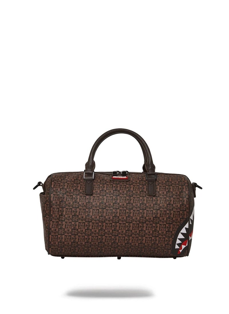 SPRAYGROUND - SHARKS IN PARIS CHECK MINI DUFFLE - Image 1