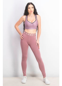 UNDER ARMOUR Women Sportswear Fit Training Leggings, Mauve  - Image 2