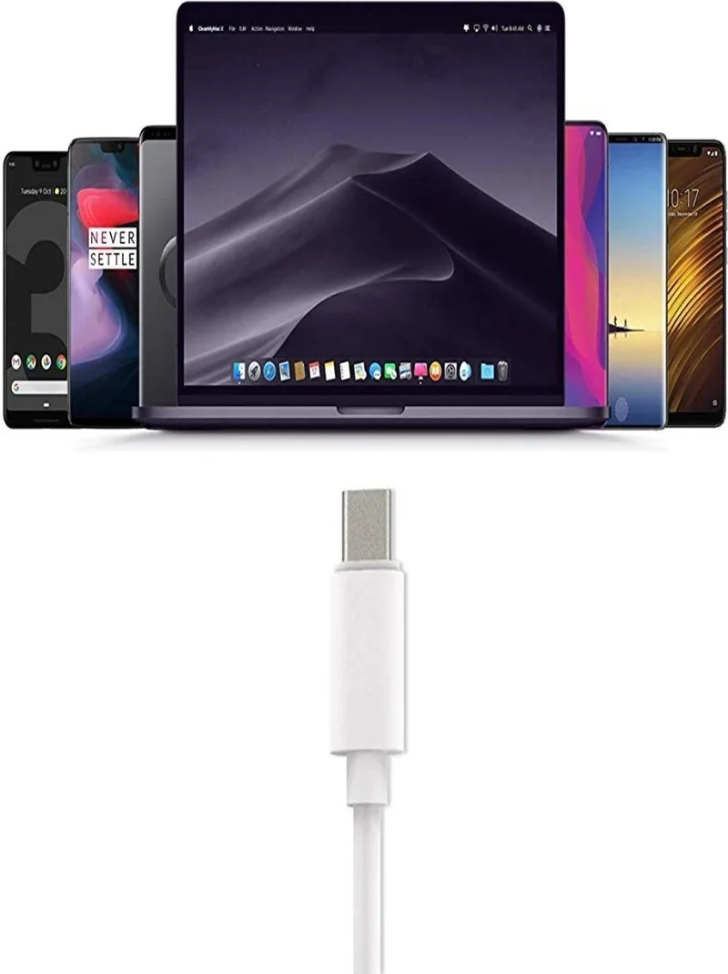 Pikas Type-C 6 Ampere Fast Charging and Data Cable 1 Meter Apple, Iphone Ttec 2.1A 10.5W Smart Charger Wired Fast Charger BC-10T
