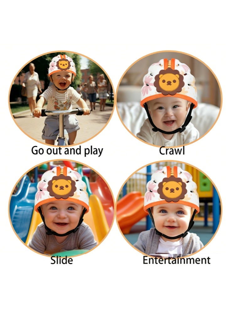 Baby Helmet for Crawing Walking,Soft Infant Safety Helmet,Baby Helmet 1-2 Years for Anti-Fall Head Protector,Adjustable, Breathable - Image 5