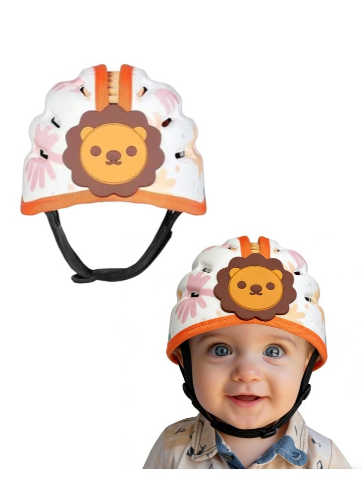 Baby Helmet for Crawing Walking,Soft Infant Safety Helmet,Baby Helmet 1-2 Years for Anti-Fall Head Protector,Adjustable, Breathable - Image 1