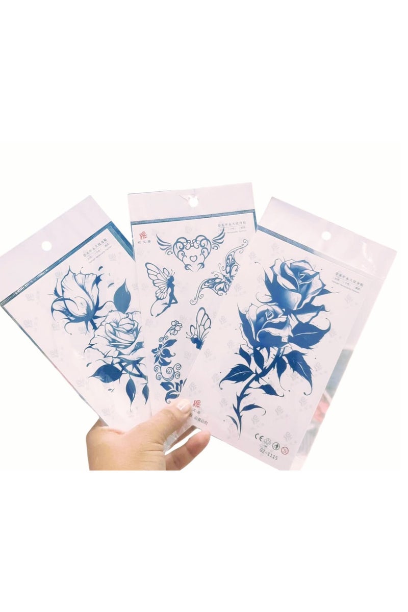 تاتو سحرى بديل الوشم مقاوم للماء  3 رسومات اشكال مختلفه - Image 2