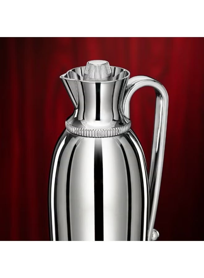 Al Marjan Vacuum Flask Set 0.75L & 1L Silver – 2-Piece Insulated Tea & Coffee Server Set - Image 2