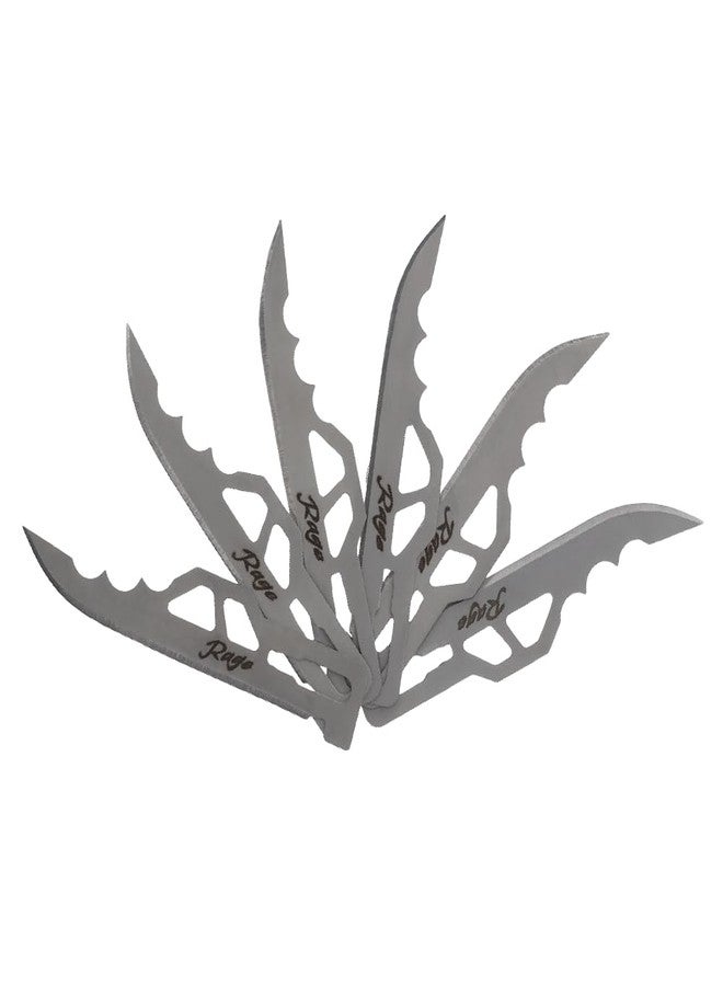 Schrade Enrage 7 Replacement Blades, Clip Point, 6 Pack, Steel, for Hunting, Outdoors, and Everyday Carry - Image 1