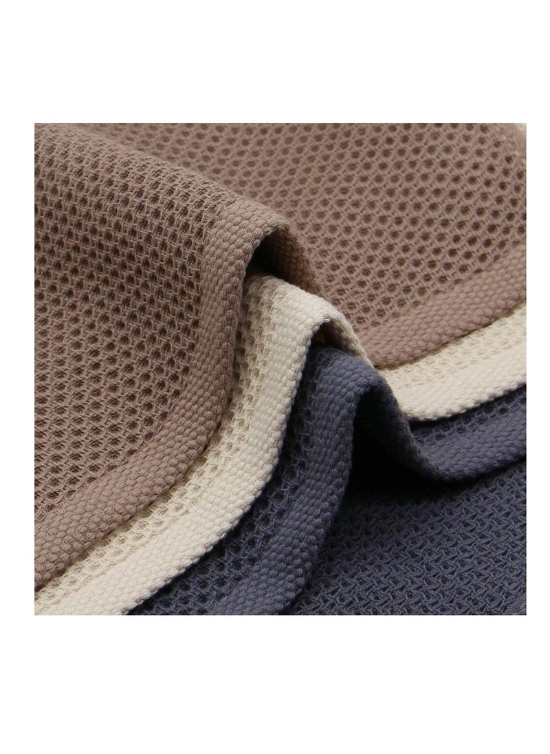 MahMir MahMir 100% Cotton Waffle Weave Kitchen Dish Cloths, Waffle Tea Towels Ultra Soft Absorbent Quick Drying Dish Towels, 34x34 CM , 4-Pack, (Mixed Color)  - Image 2