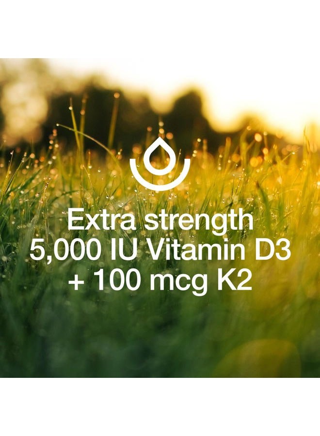 Fresh Nutrition Vegan Vitamin D3 + K2 Capsules - 5000 IU D3 + 100mcg K2 as MK-7 for Optimal Absorption - Immune Health, Bone Health, Mood - Non GMO - 90 Capsules, 3 Month Supply - Image 5
