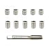 Ulifebet 1 Set Spark Plug Thread Repair Replacement Kit Stainless Steel M10x10mm Inserts and M12x10 Tap Kit for Automotive Engine Repair - Image 2