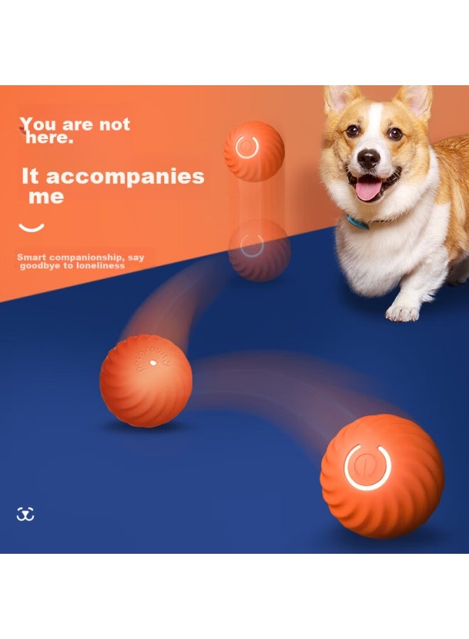 Petgravity Orange Bouncy Ball, Dog Toy, Durable Chew Toy, Automatic Interactive Dog Toy, Self-entertaining Boredom Relief Toy - Image 2