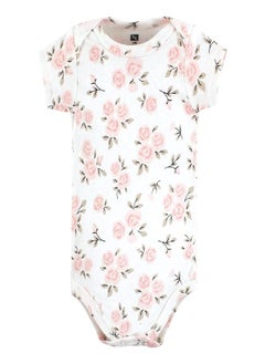 hudson baby Hudson Baby Unisex Baby Cotton Bodysuits, Cinnamon Pink Prints, 18-24 Months  - Image 4