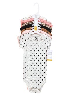 hudson baby Hudson Baby Unisex Baby Cotton Bodysuits, Cinnamon Pink Prints, 18-24 Months  - Image 2