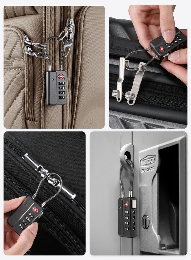 LUGGEX TSA Locks for Luggage, One-Button Reset TSA Approved Luggage Locks, Suitcase Locks, Ease of Use & Durable - Image 5