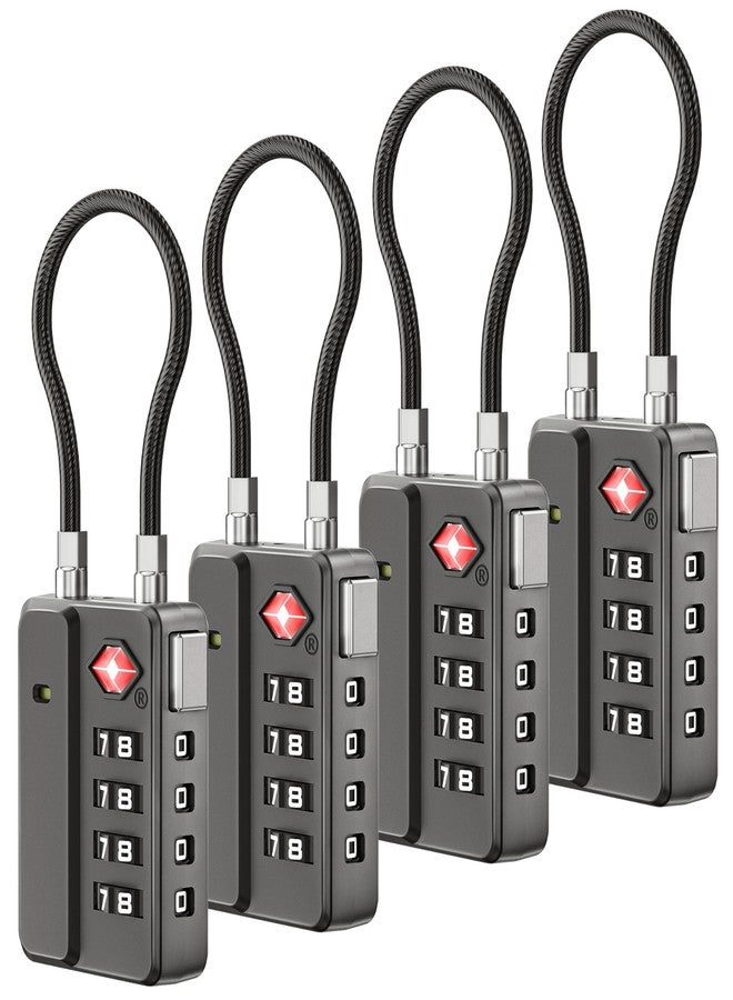 LUGGEX TSA Locks for Luggage, One-Button Reset TSA Approved Luggage Locks, Suitcase Locks, Ease of Use & Durable - Image 1