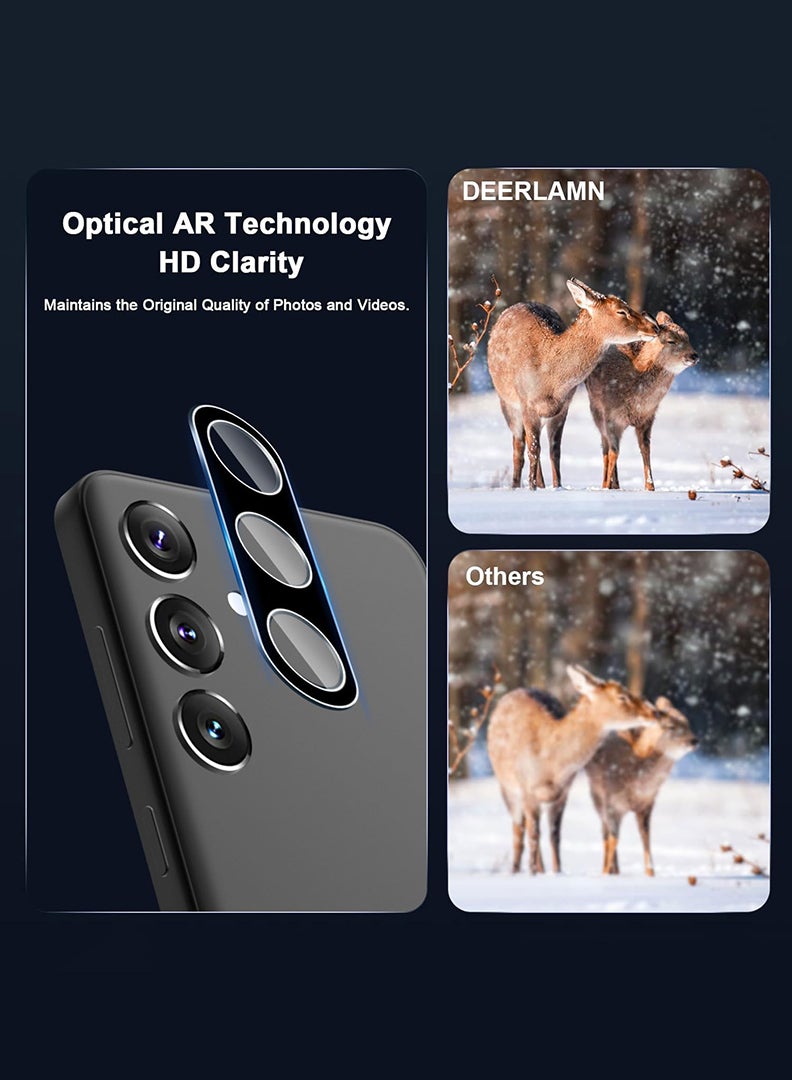 Theodor Samsung Galaxy S24 Camera Lens Protector (6.2 Inch) 9H Hardness Anti Scratch, Easy Installation Tempered Glass (Black) - Image 5