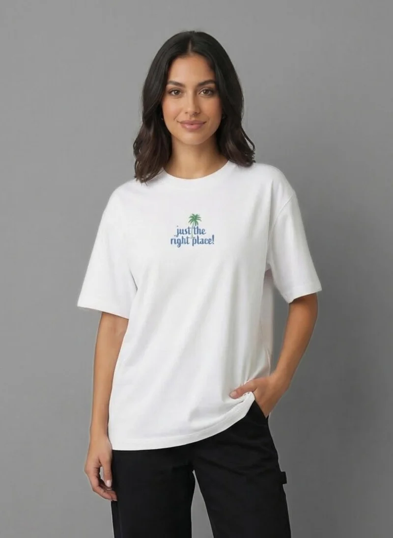 نوبيرو Nobero Oversized Graphic Print T-shirt