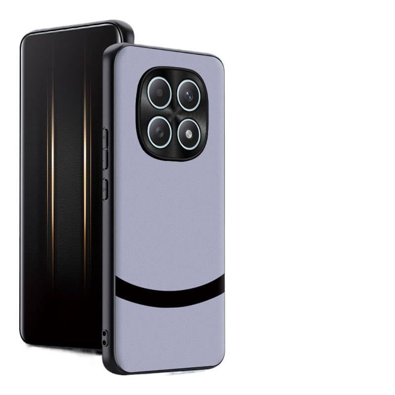 MS Protective Case, Purple Leather Texture, Shockproof Cover for Redmi Note 15 - Image 1