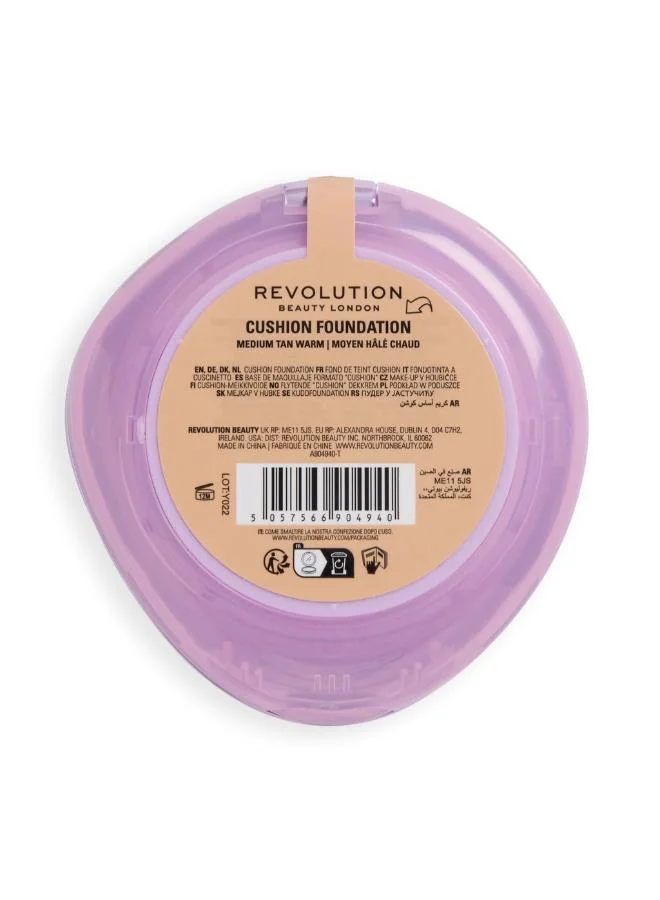 Revolution Warm Superdewy Cushion Foundation Medium Tan Warm for Women | Best Price UAE