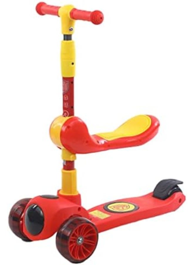 Flashing wheel PVC wheel kid scooter children kids kick scooter with seat  - Image 1