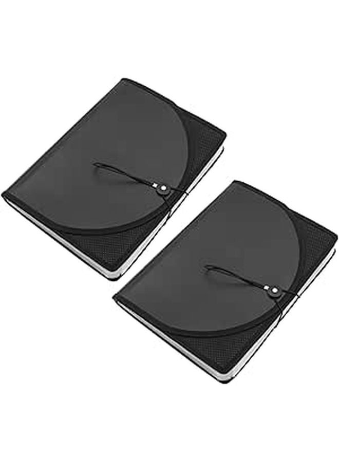 Expanding Accordion File Folder Organizer with 25 Pockets and Rope Closure - Image 1