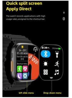 في & حول X8 Ultra Smartwatch Series 8 49MM مع 2.08 بوصة مقاومة للماء بلوتوث للمكالمات الرياضية ساعة ذكية رقمية  - Image 4