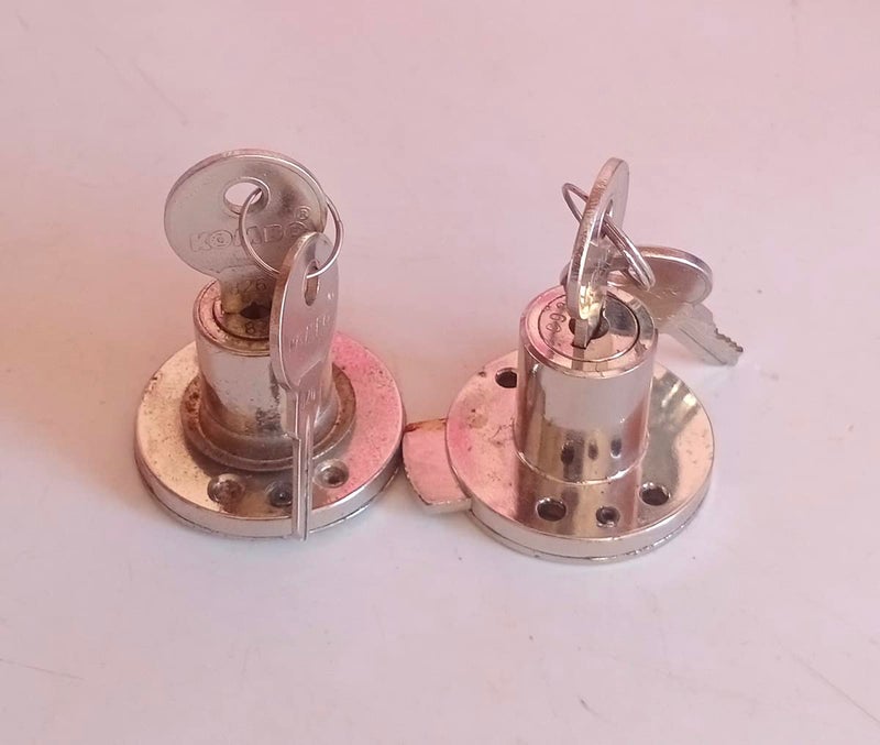 Desk Pedestal Lock with 2 Keys 2 Pcs - Image 1