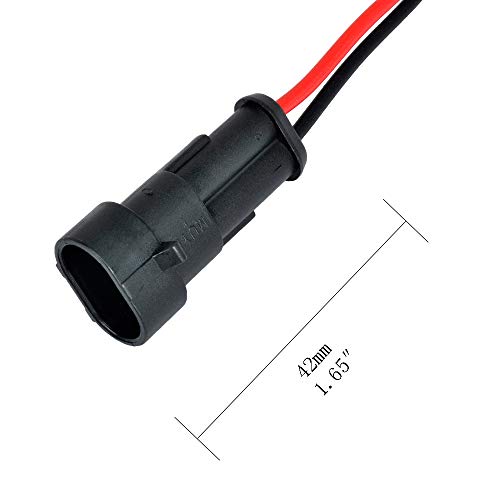 MUYI 2 Wire Connector, MUYI 5 Kit Electric Connector 18 AWG Connectors Waterproof Electrical Connector 1.0mm² Wire Harness 1.5mm Series Terminal - Image 3