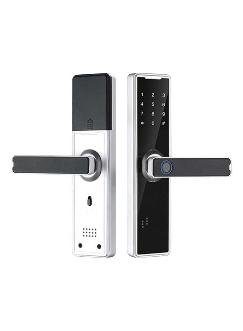Smart Door Lock Fingerprint Door Lock App Smart Lock Fingerprint Entry Smart Lock Biometric Door Lock Keypad Deadbolt (White） - Image 1