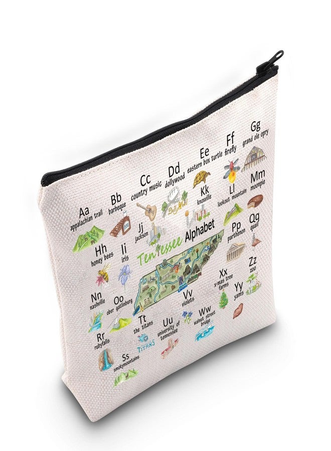 MNIGIU TN Makeup Zipper Pouch Travel Gift Moving to TN Gift (TN bag) - Image 1