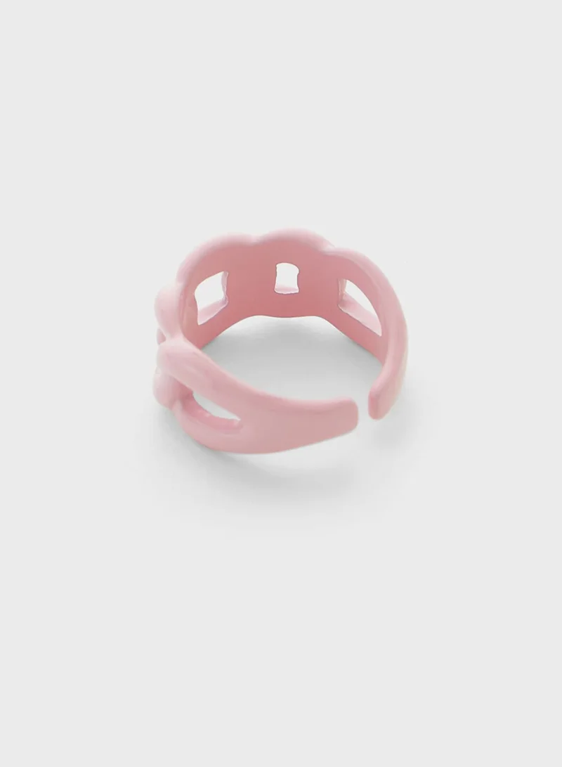 Ginger Chain Acrylic Ring
