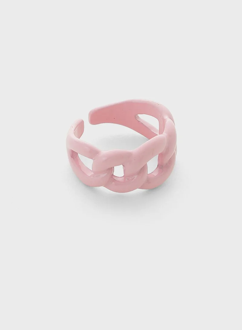Ginger Chain Acrylic Ring