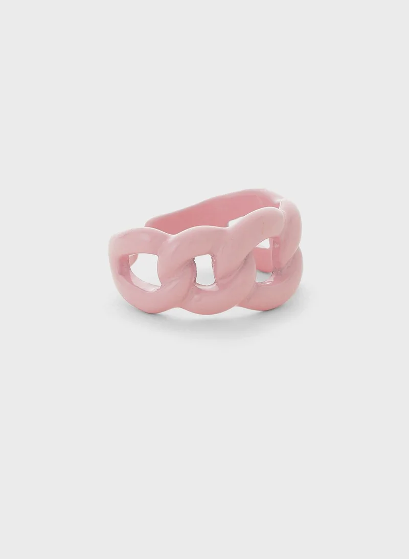 Ginger Chain Acrylic Ring