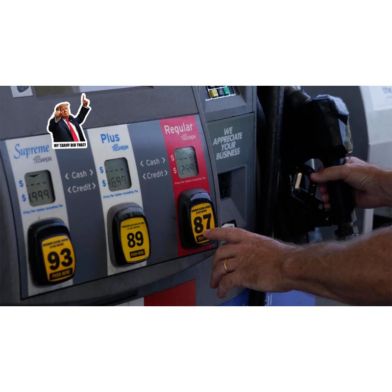 ColisPar 100pcs Trump I Did that My Tariff Did that Stickers Gas Pump Stickers Decal, Donald Trump Merchandise, Anti-Trump Stickers - Image 3