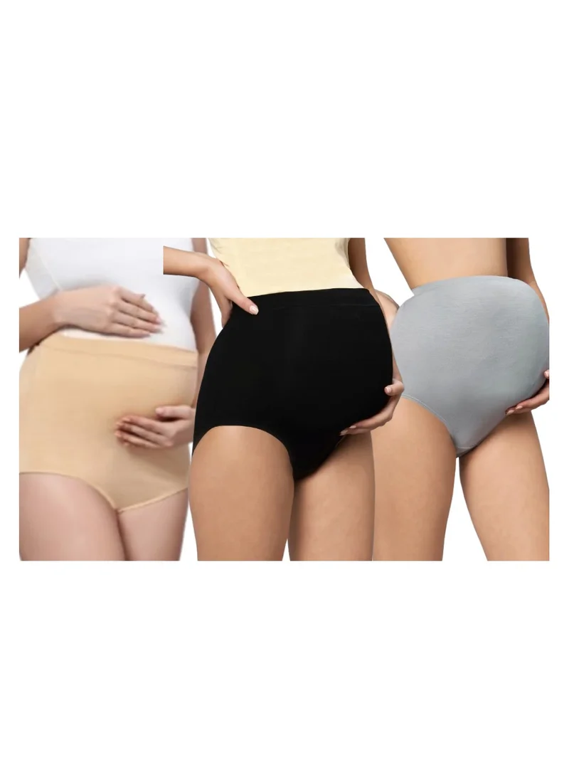 TUMMY High Waist Bamboo Cotton Pregnancy Pants with Full Belly Support Comfty Breathable for Women Panties