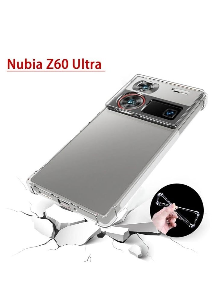 The phone case is compatible with ZTE Nubia Z60 Ultra, and the phone case shockproof ultra-thin soft TPU protective case is suitable for ZTE Nubia Z60 Ultra phone case - Image 2