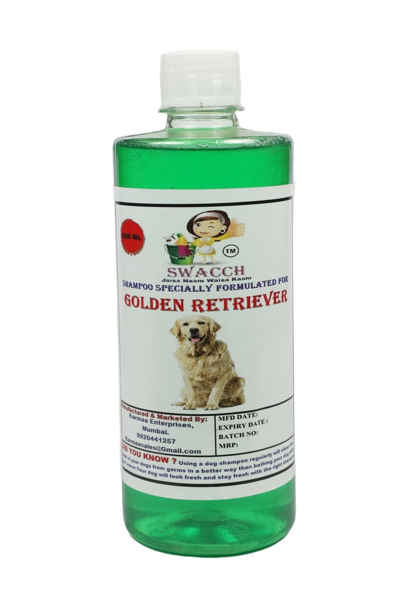 swacch Shampoo | Puppy Safe Shampoo | PH Balanced | Ditch to Itch for Golden Retriever Shampoo 500ml (Neem Alovera) + Spike Ball Chew Toy Combo Pack - Image 2
