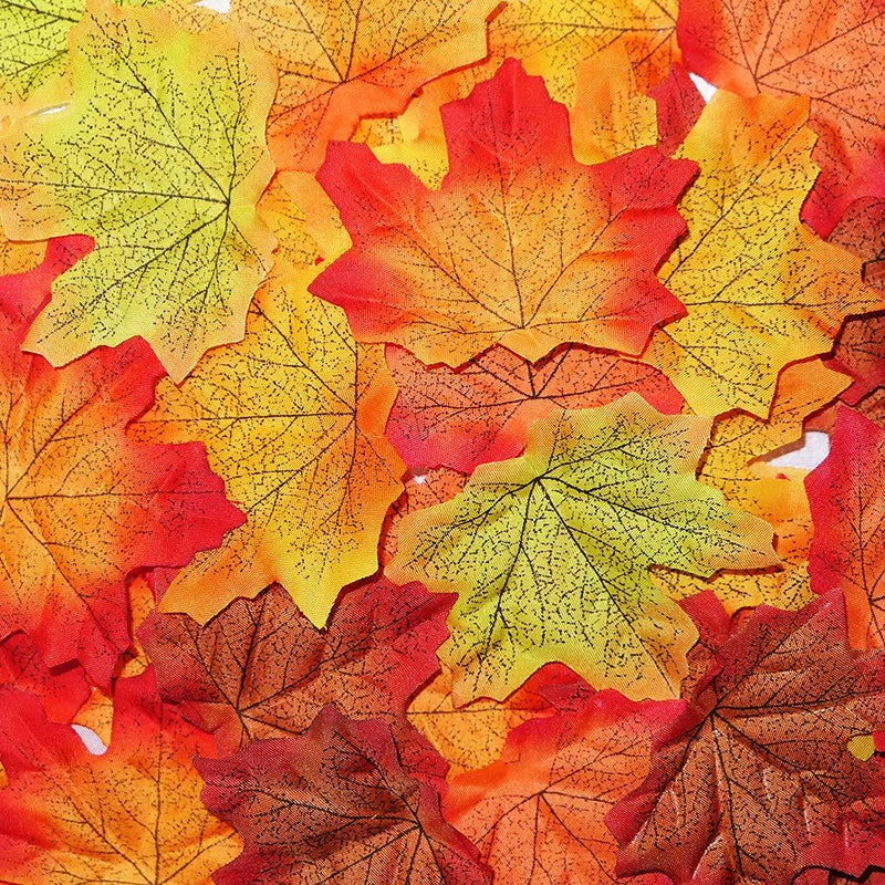 HADDIY Fake Fall Leaves 300 Pcs Faux Leaves Decoration Artificial Maple Leaves for Autumn Weddings Decorations and Fall Thanksgiving D?cor - Image 4