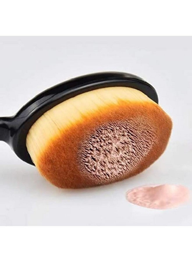 أدبيني فرشاة كريم أساس بيضاء غير مرئية وفرشاة بيضاوية (عبوة من قطعتين) - Image 5