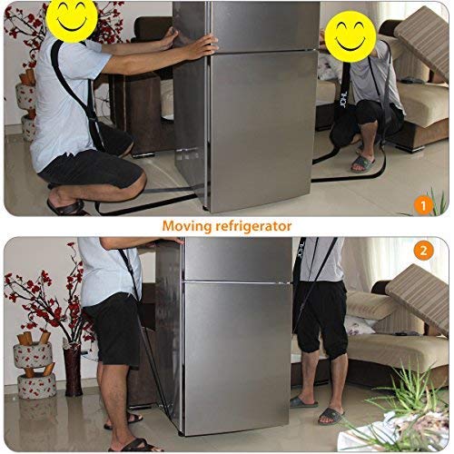 JCHL Moving Straps Moving and Lifting System for 2 Mover Adjustable Shoulder Lifting 4 Buckles Easily Move Lift Carry Secure Furniture Appliances Heavy Objects - Image 5