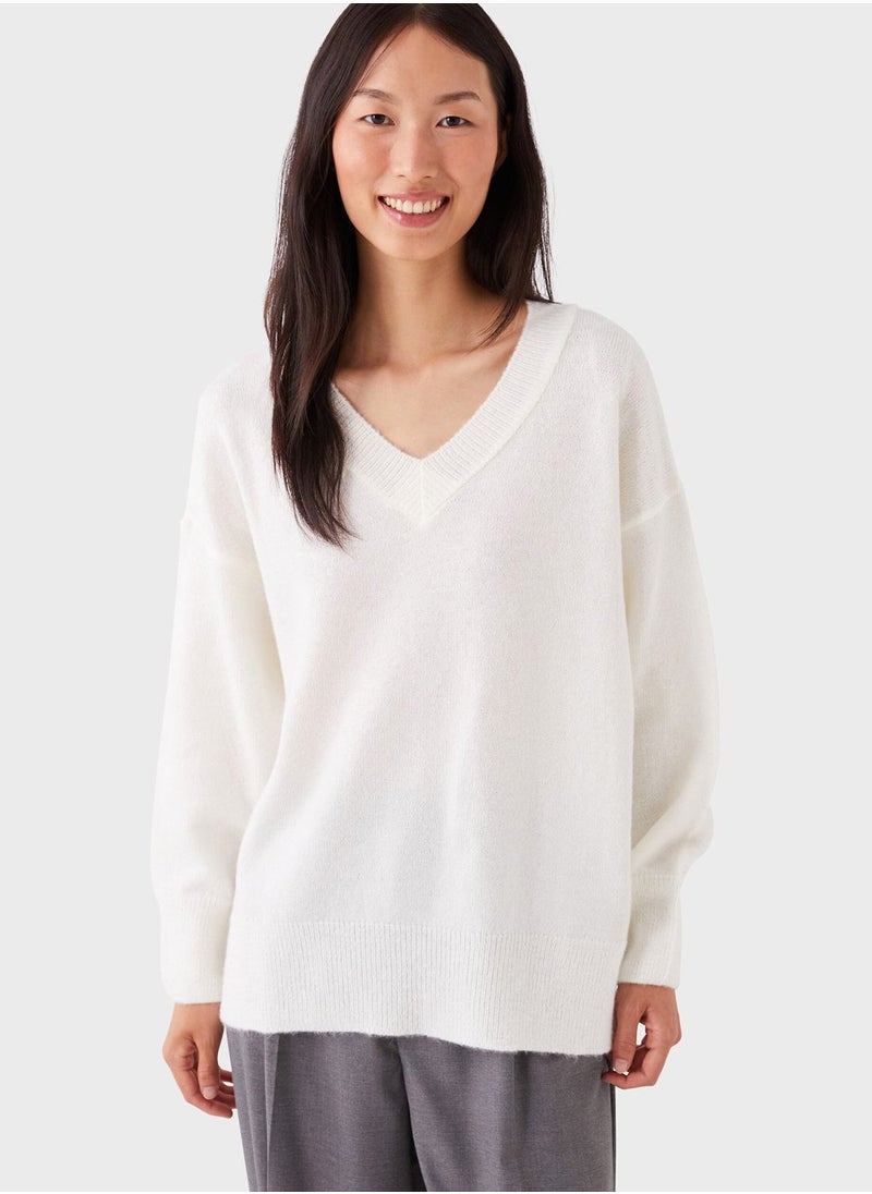 LC WAIKIKI V-Neck Oversized Sweater  - Image 1