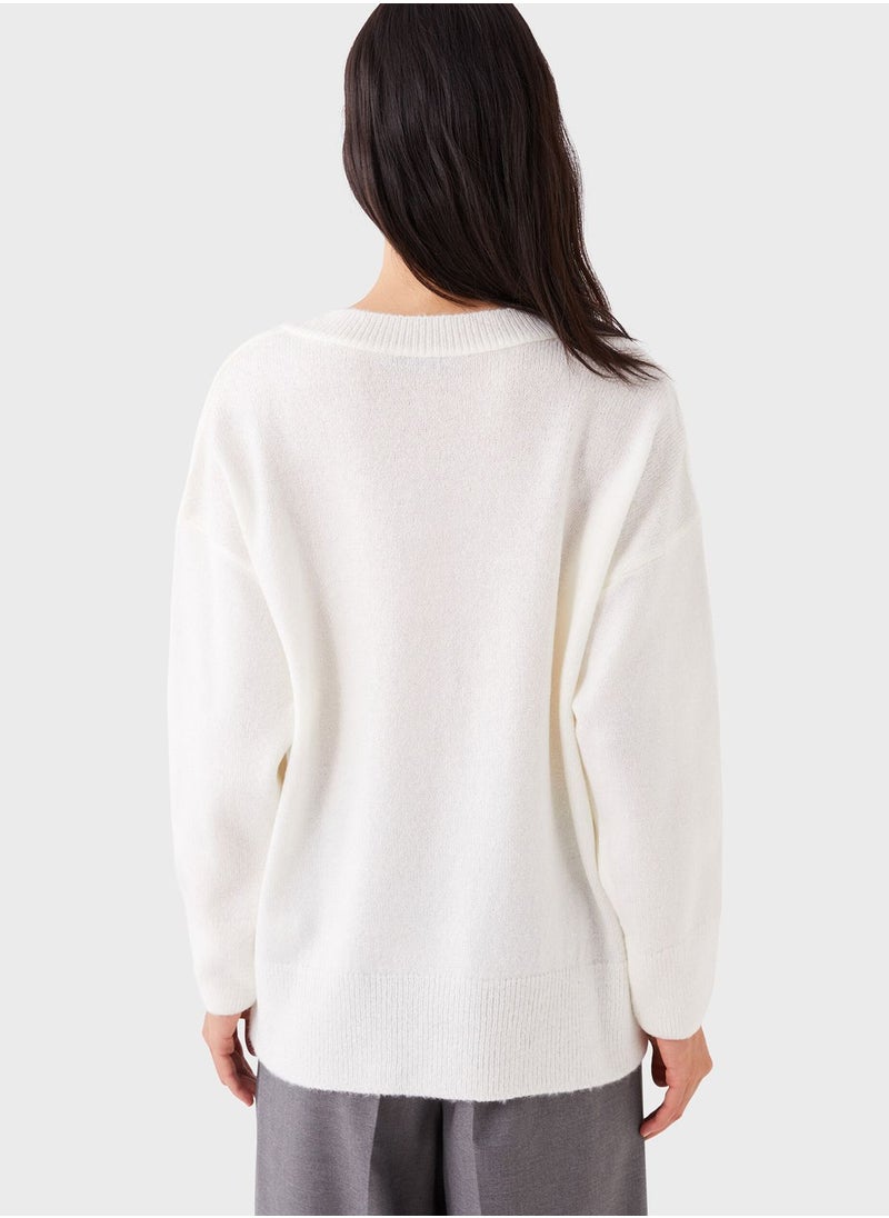 LC WAIKIKI V-Neck Oversized Sweater  - Image 2