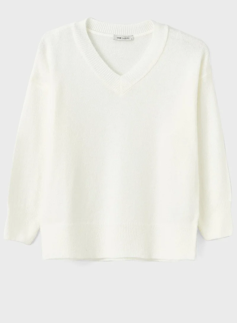LC WAIKIKI V-Neck Oversized Sweater