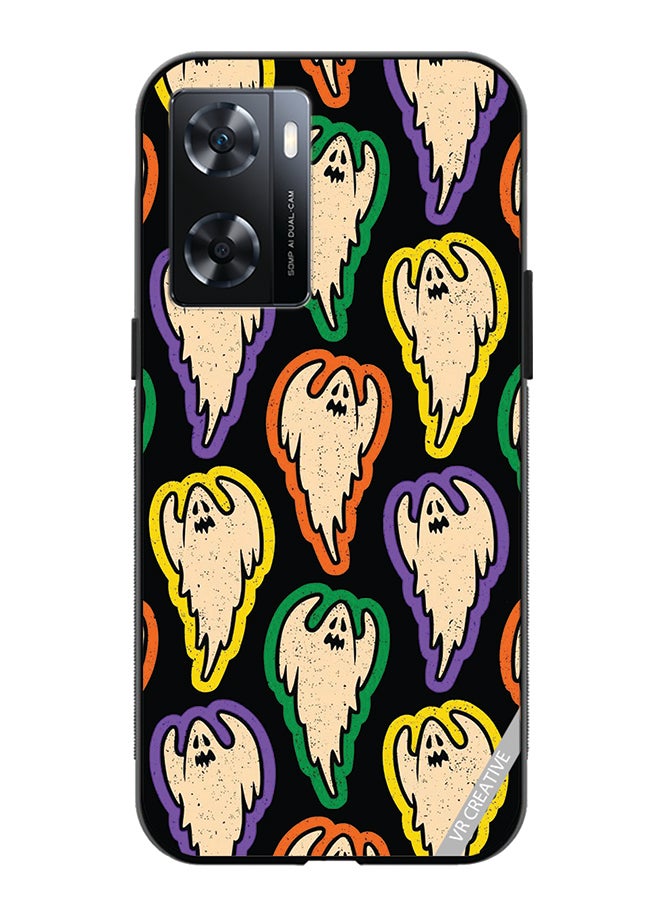 VR CREATIVE Protective Case Cover For Oppo A57/A77s Ghost Design Multicolour - Image 1